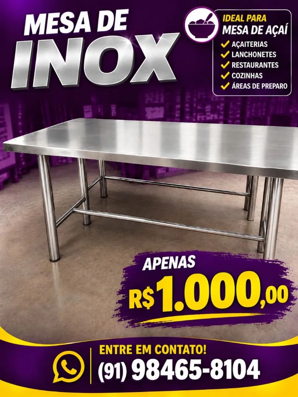 Mesa de inox 