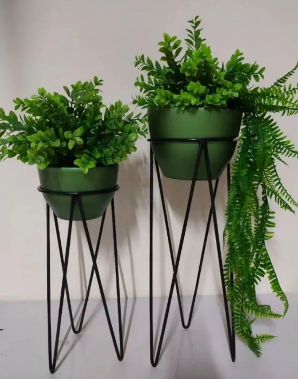 Dupla Vaso Decorativo c/ Suporte 