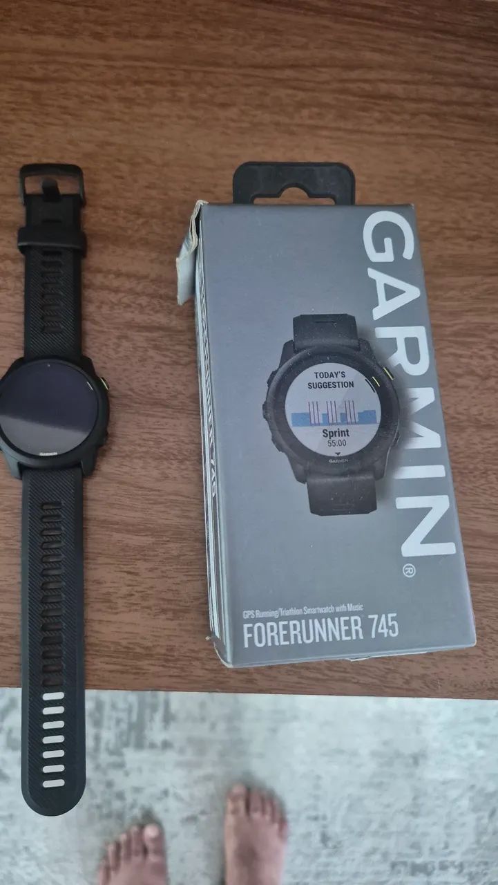 Garmin Forerunner 745 Preto - Completo na Caixa (Excelente Estado