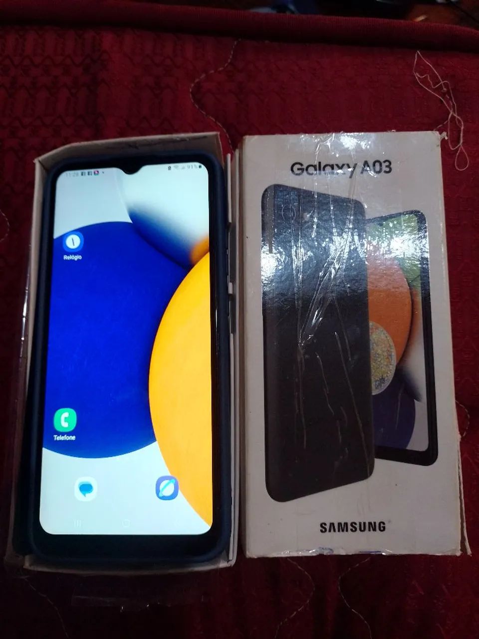 Vendo celular A03 com capa e película  - Foto 2