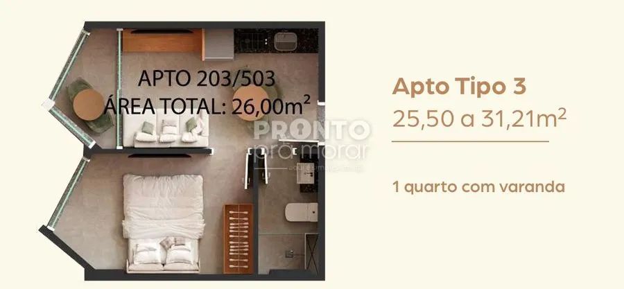 Flat com 1 quarto em Barra Grande