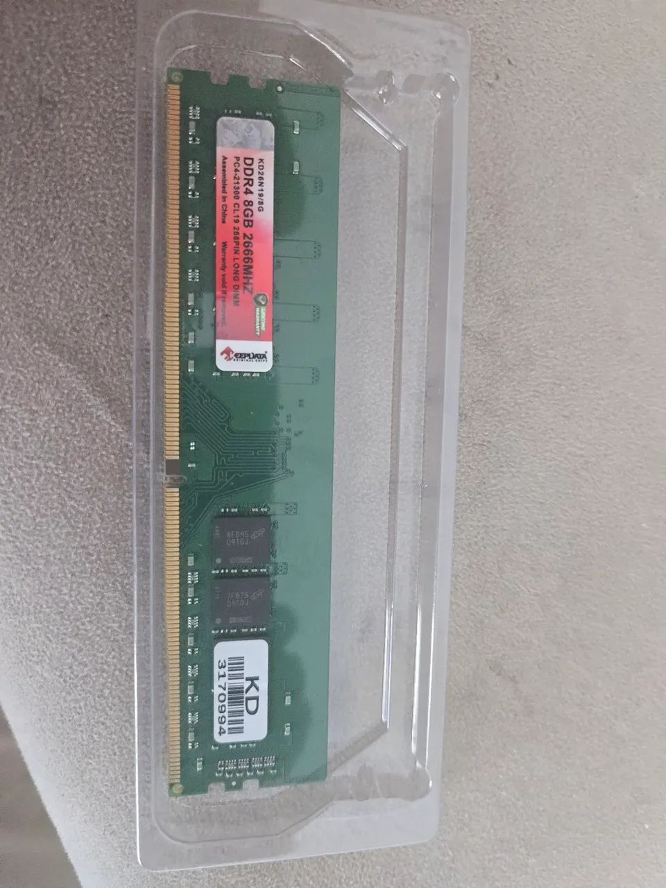 Memória RAM Keepdata 8GB DDR4 2666MHz - Desktop