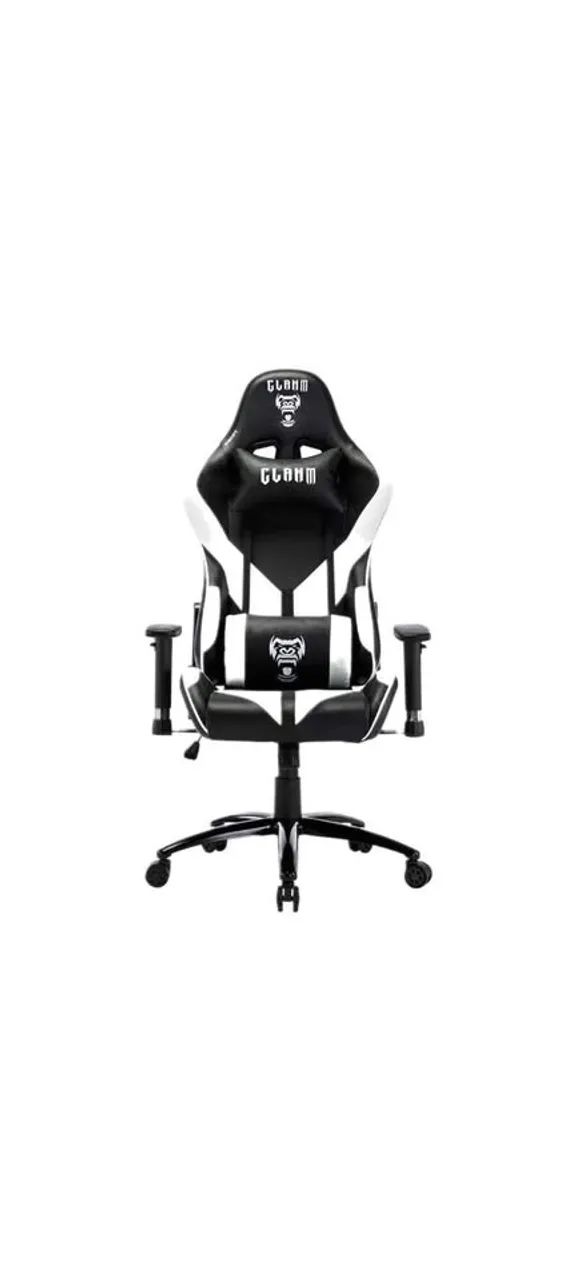 CADEIRA GAMER PRETO C/ BRANCO - CLANM - Foto 2