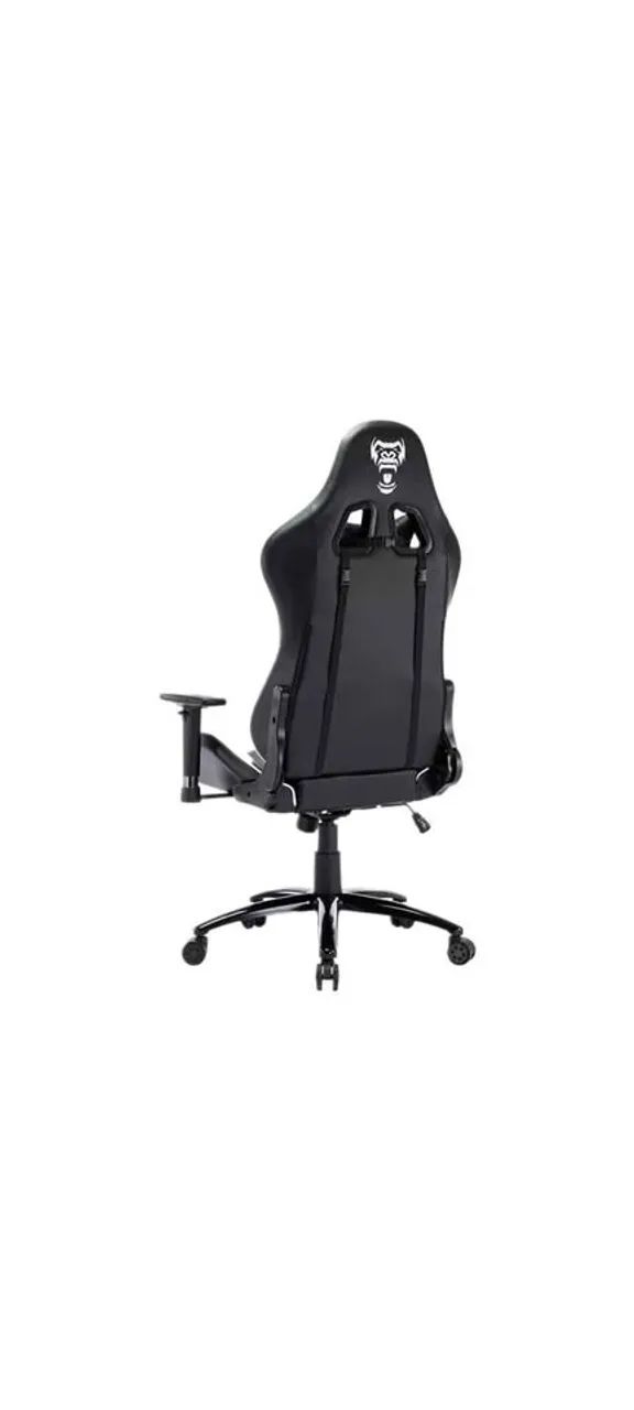 CADEIRA GAMER PRETO C/ BRANCO - CLANM - Foto 6