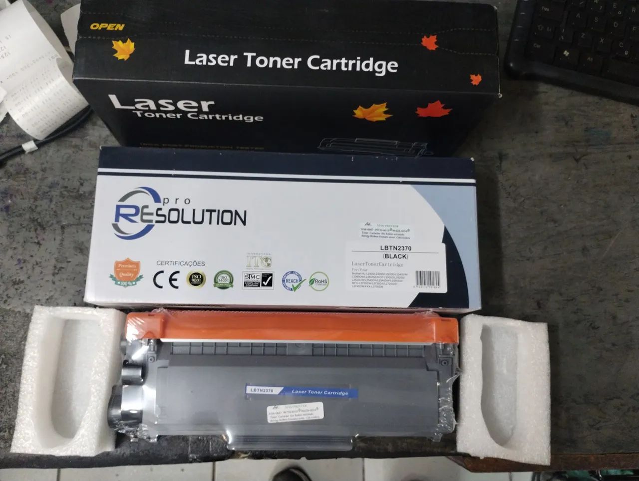 2 Toners compatíveis TN-2340 /2370 novos p/ impressora Brother 