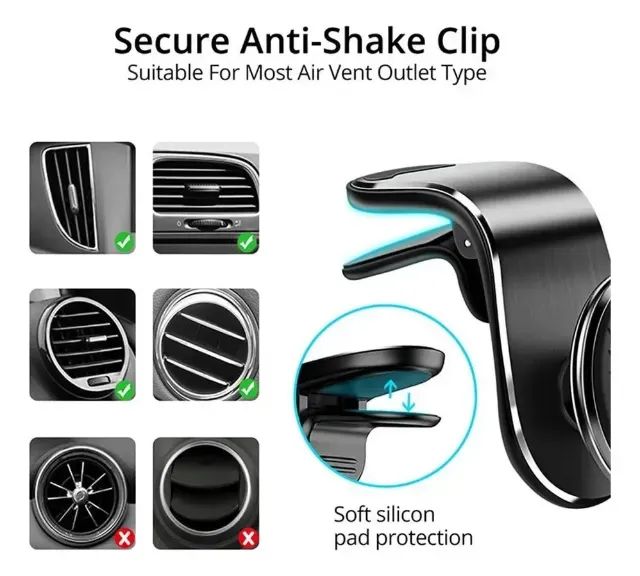 Suporte Magnético/ Ímã para Celular Saída de Ar para Carro   - Foto 4