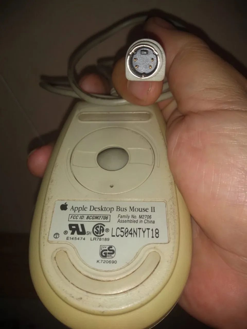 Mouse Vintage Apple Desktop Bus II ADB Model M2706 - Periféricos e