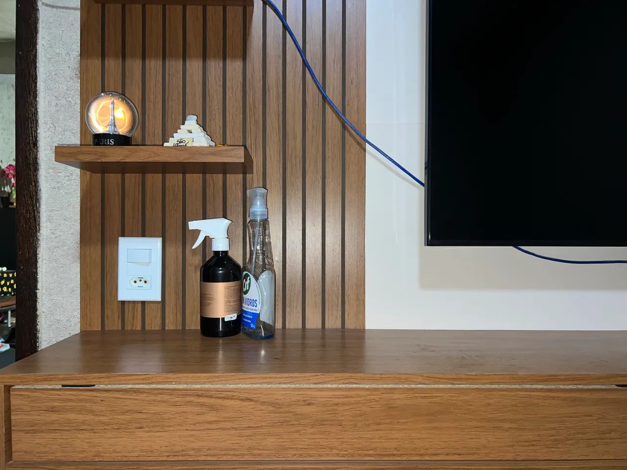PAINEL PARA TV ATÉ 60 POLEGADAS RIPADO COM NICHOS  - Foto 3