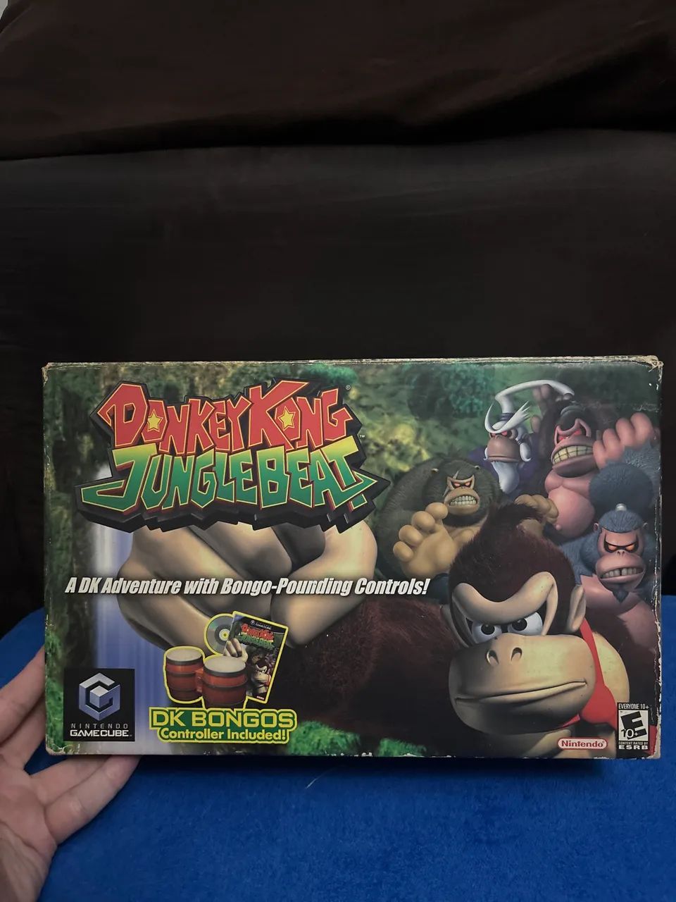Bongos Game Cube na caixa