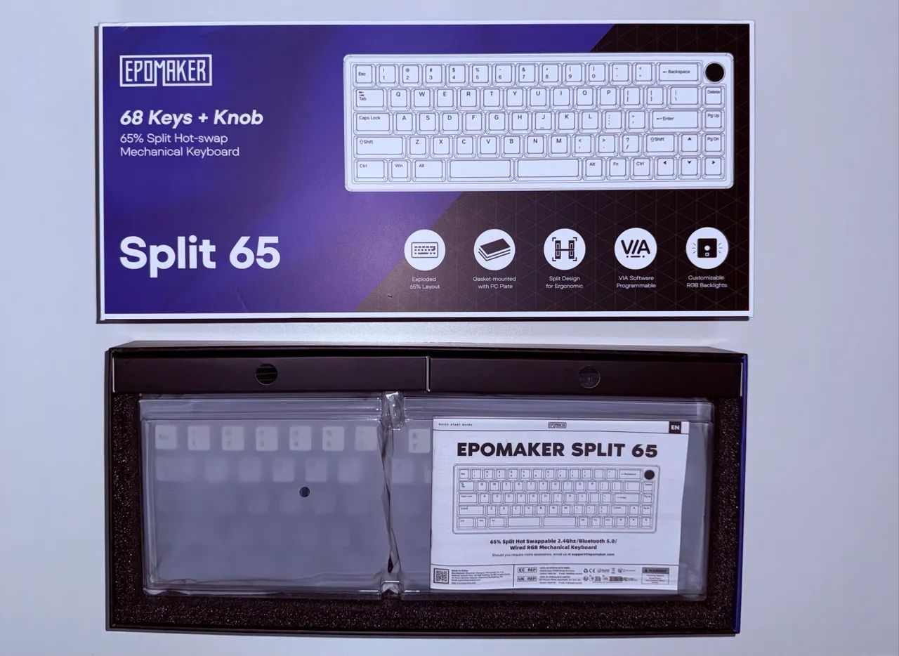 Teclado Mecânico Split 65 Epomaker - Foto 5