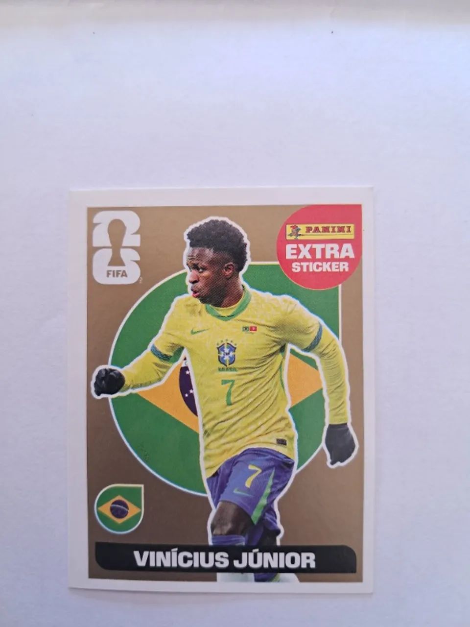 Figurinha da copa 2026 Vini Junior Lengend Ouro