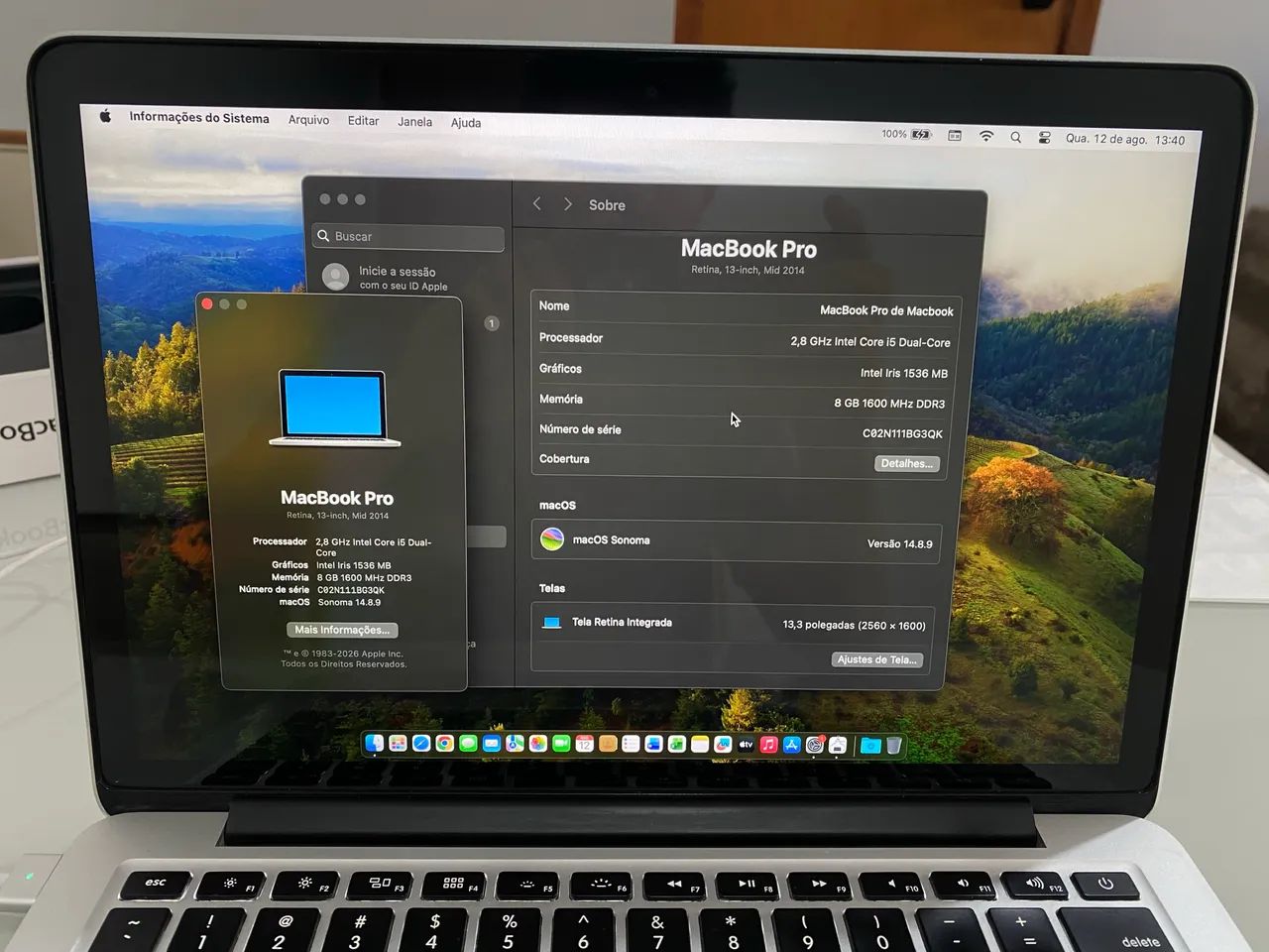 MacBook Pro 13? A1502 512GB (Leia anúncio) - Foto 2
