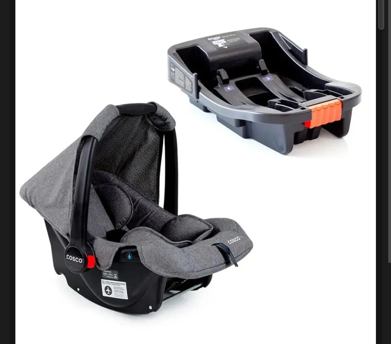 *Bebê conforto COSCO WIZZ Cinza* - Foto 3