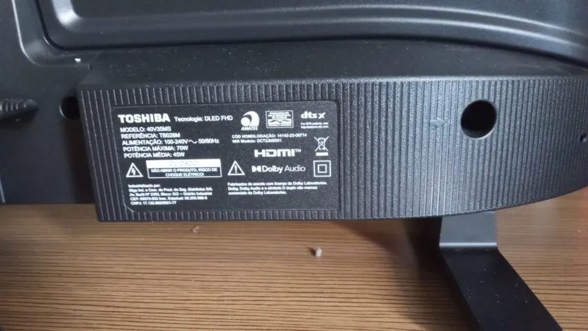 TOSHIBA 40" SMART FULL HD V35M - SEMI NOVA - R$ 1.100  Vendo TV Toshiba 40 polegadas model - Foto 2