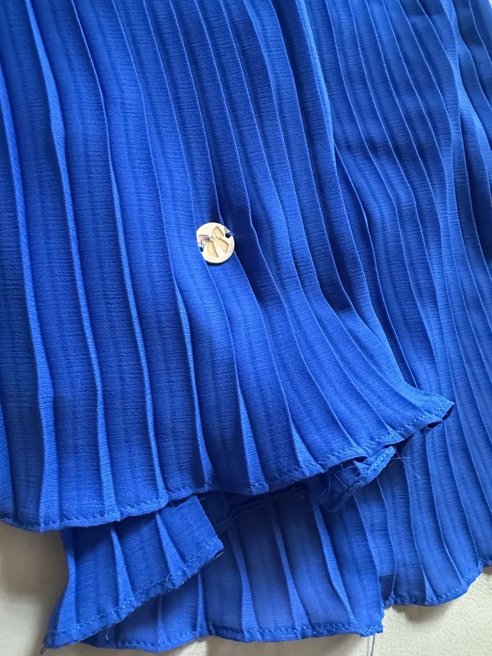 Vendo vestido Plissado  Azul - Foto 5