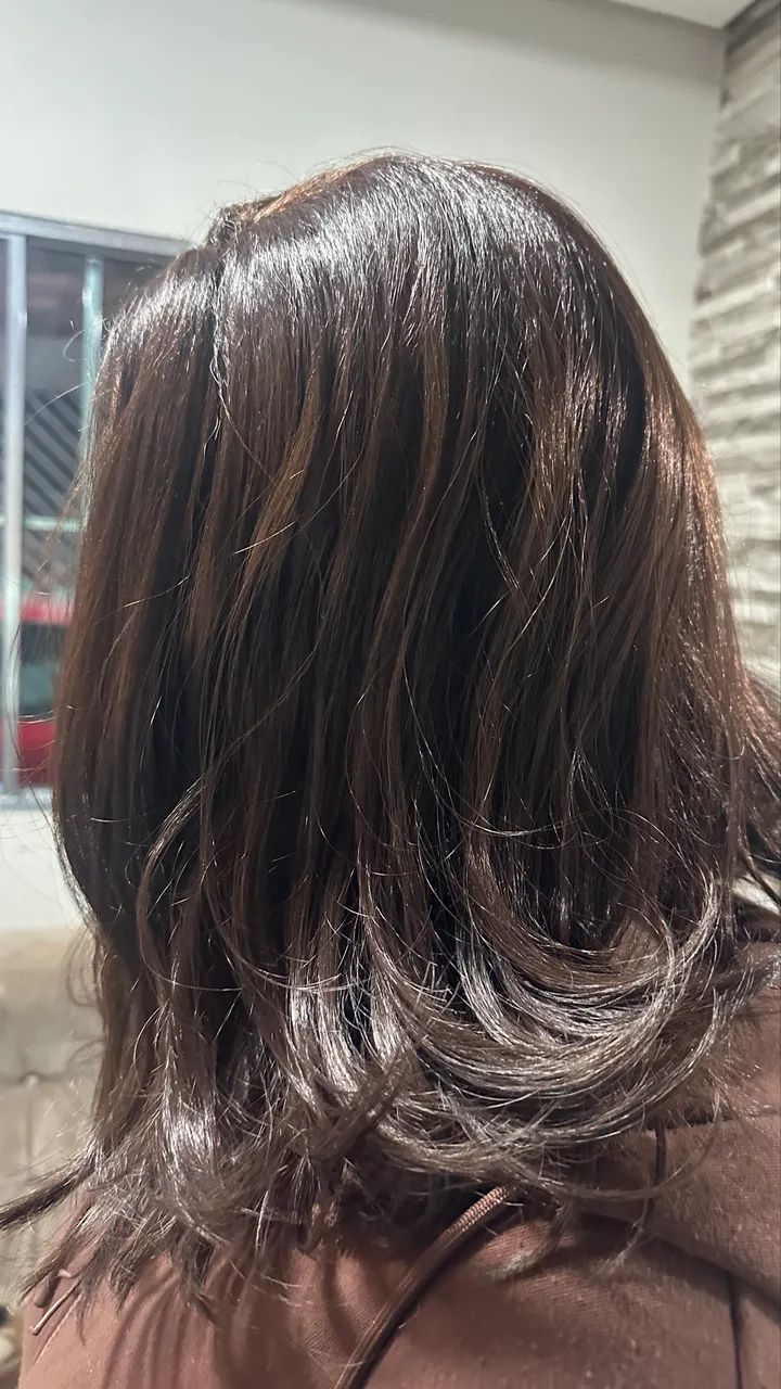 Lace Castanha Fibra Premium com Pontas Modeladas - Excelente estado - Foto 3