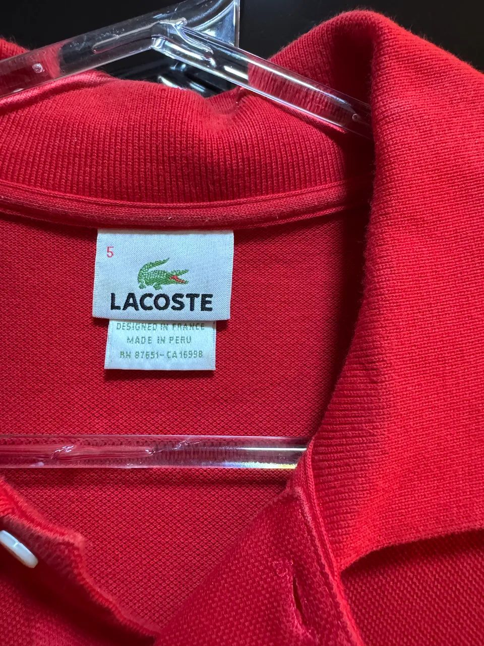 Camisa Lacoste Vermelha - Foto 3