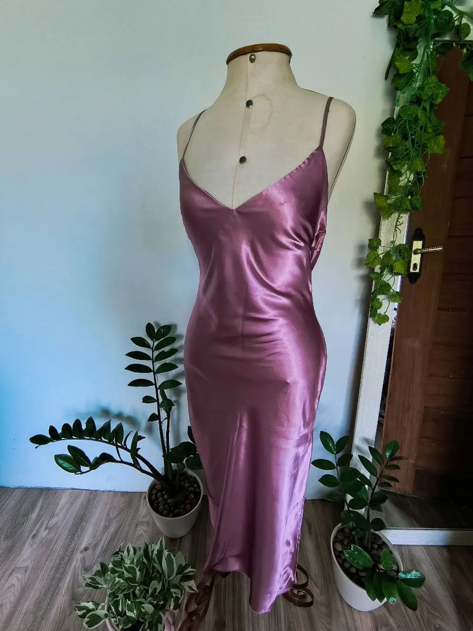 Vestido de seda Tam M 