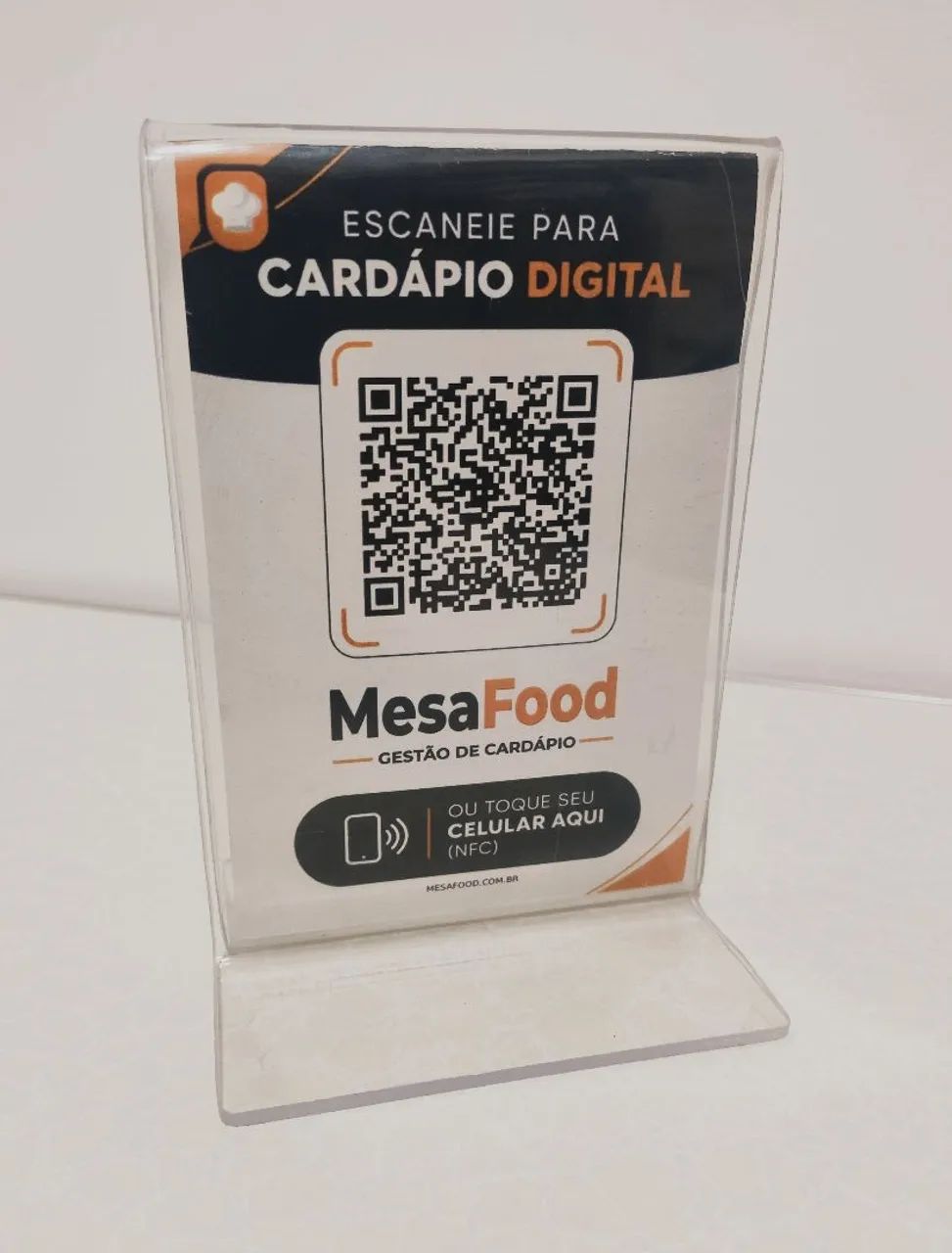 Expositor para restaurante em acrílico 