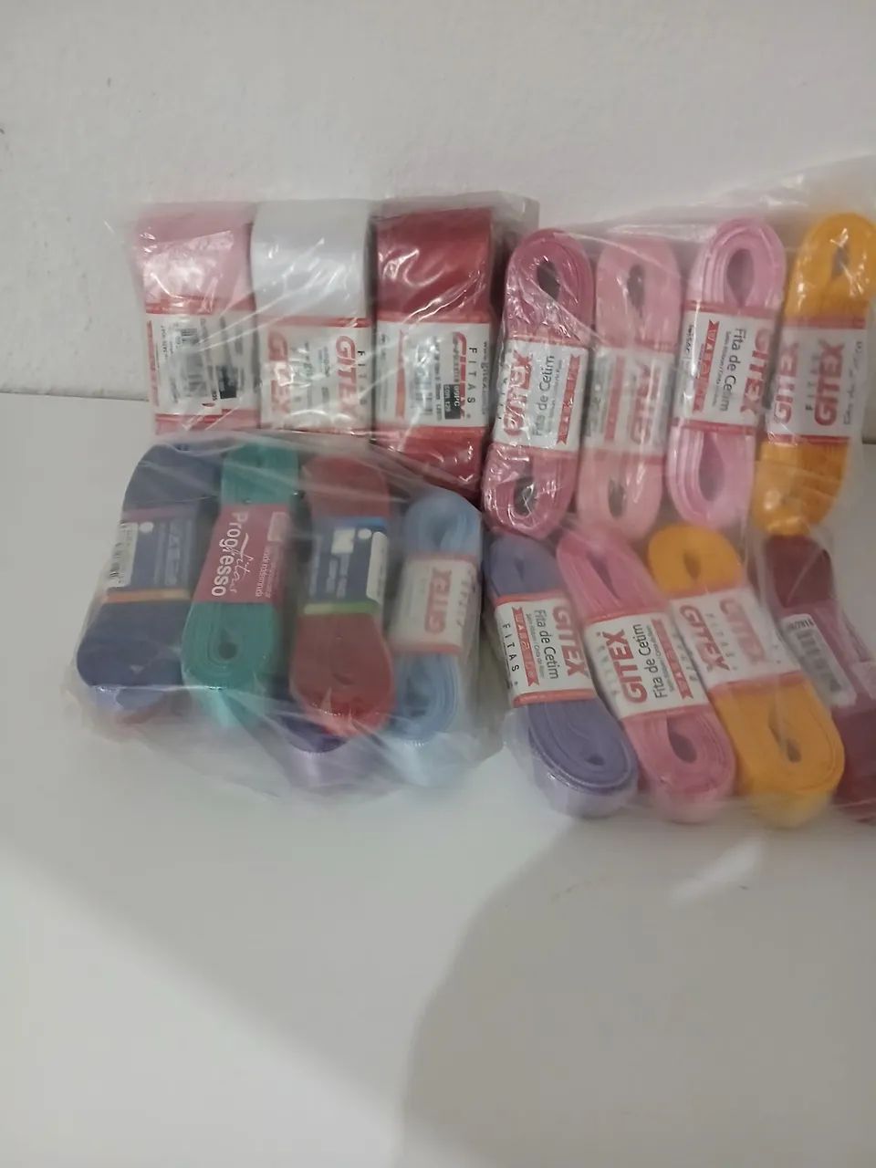 Kit  de fita de cetim  artesanato  - Foto 3