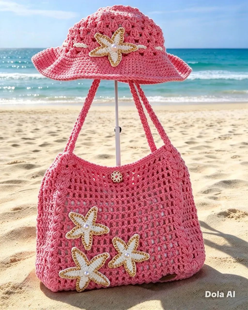 Bolsa e chapéu crochê  - Foto 4