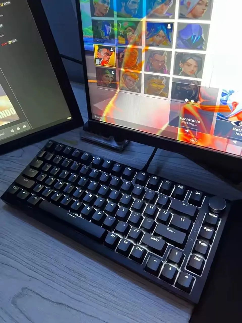 Teclado Mecânico AJAZZ AK820 75% com Fio, Hot-Swap e Knob - Foto 4
