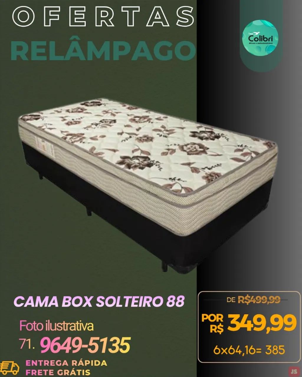 Cama Box Solteiro  - Foto 3