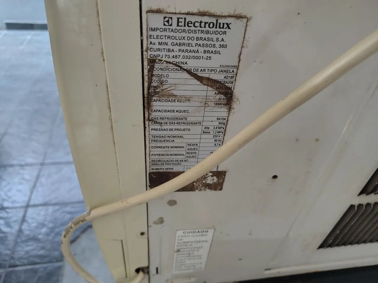 Ar condicionado Eletrolux 