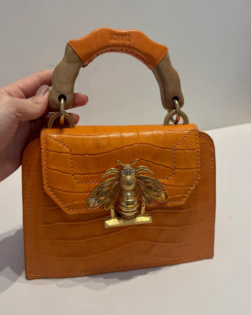 Bolsa laranja da schultz  - Foto 3