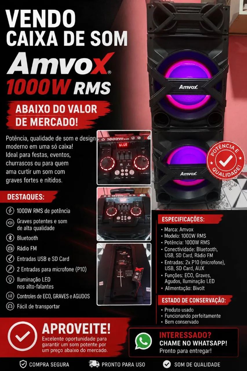 Som amvox 1000 W - Foto 5