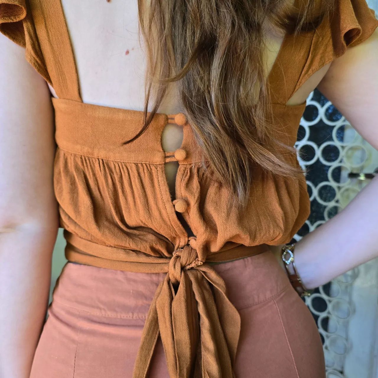 Cropped viscose terracota - Foto 3