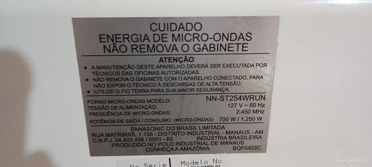 Microondas Panasonic 20 litros  - Foto 4