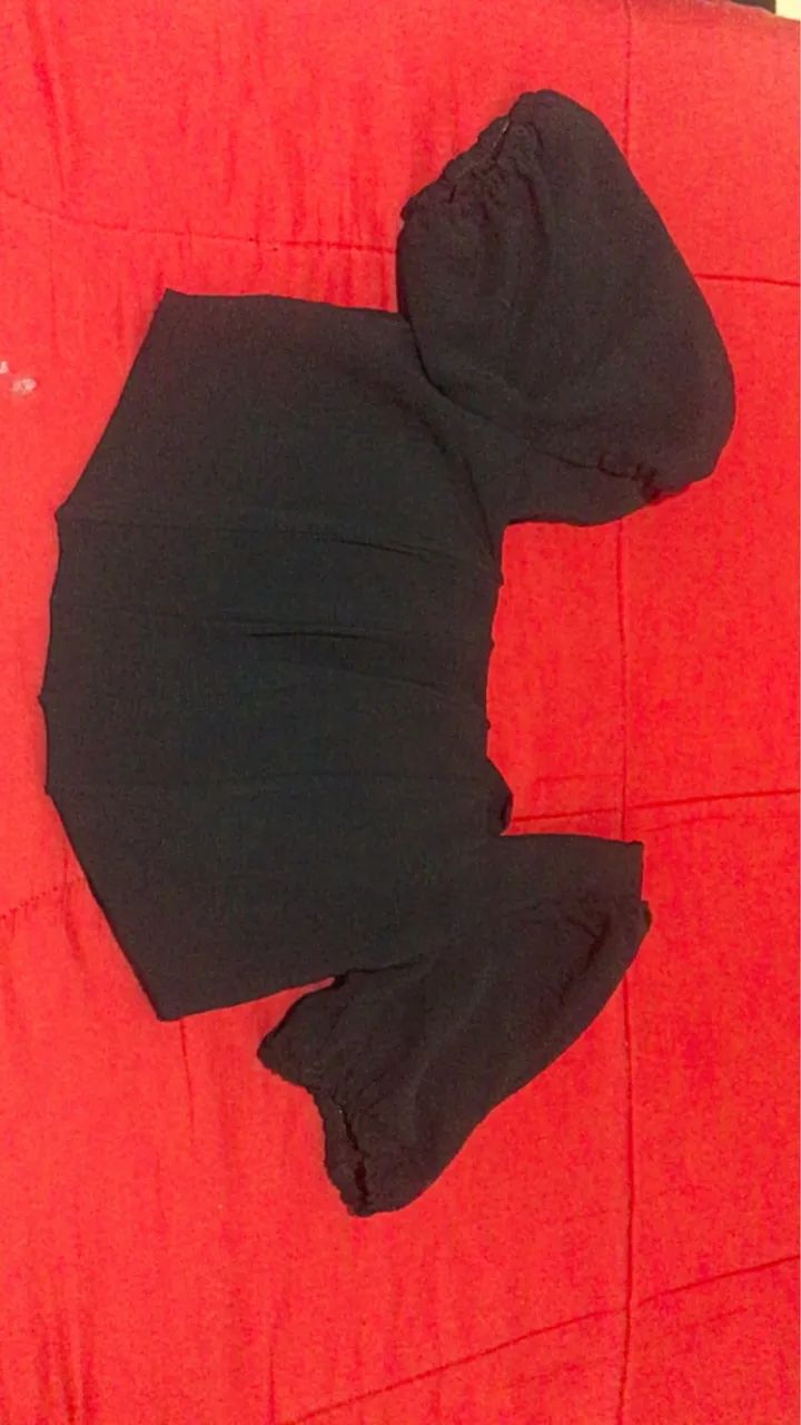 Cropped preto 