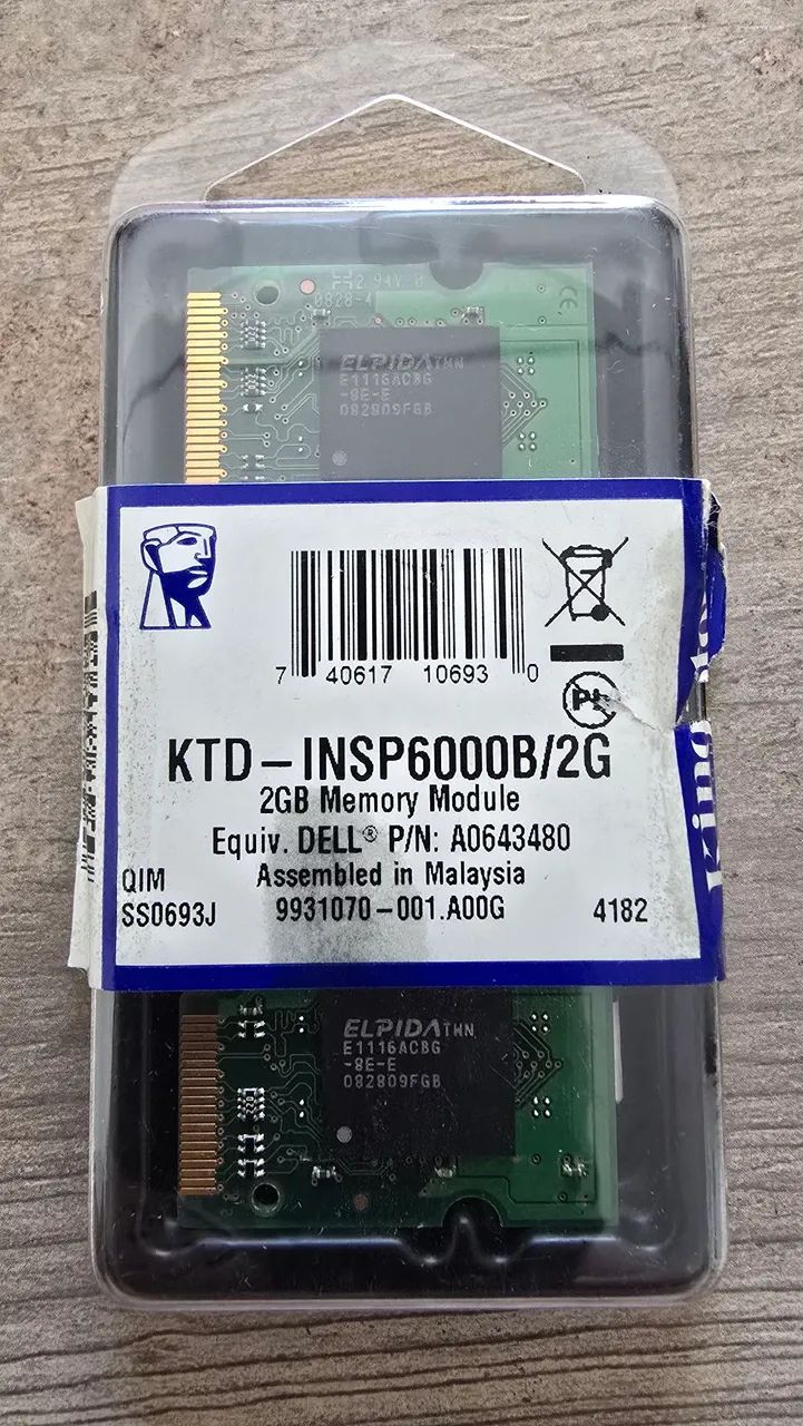 KTD INSP6000B/2G Dell Memória Ram