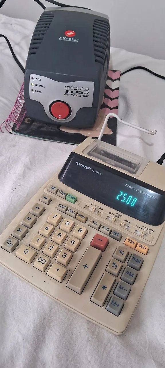 Estabilizador e calculadora 