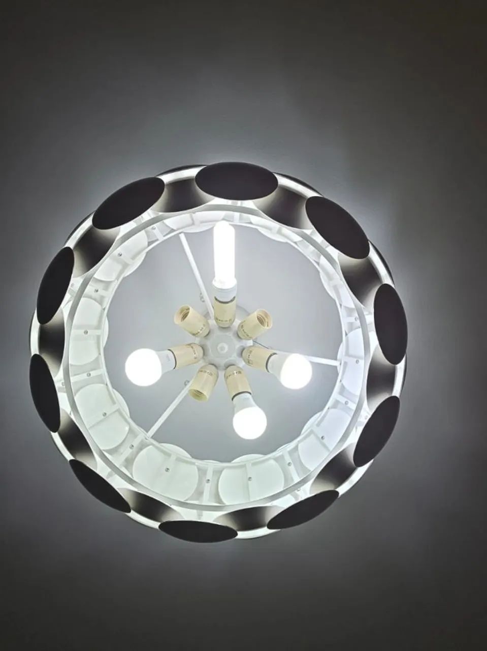 Lustre pendente moderno, na cor branca - Foto 3
