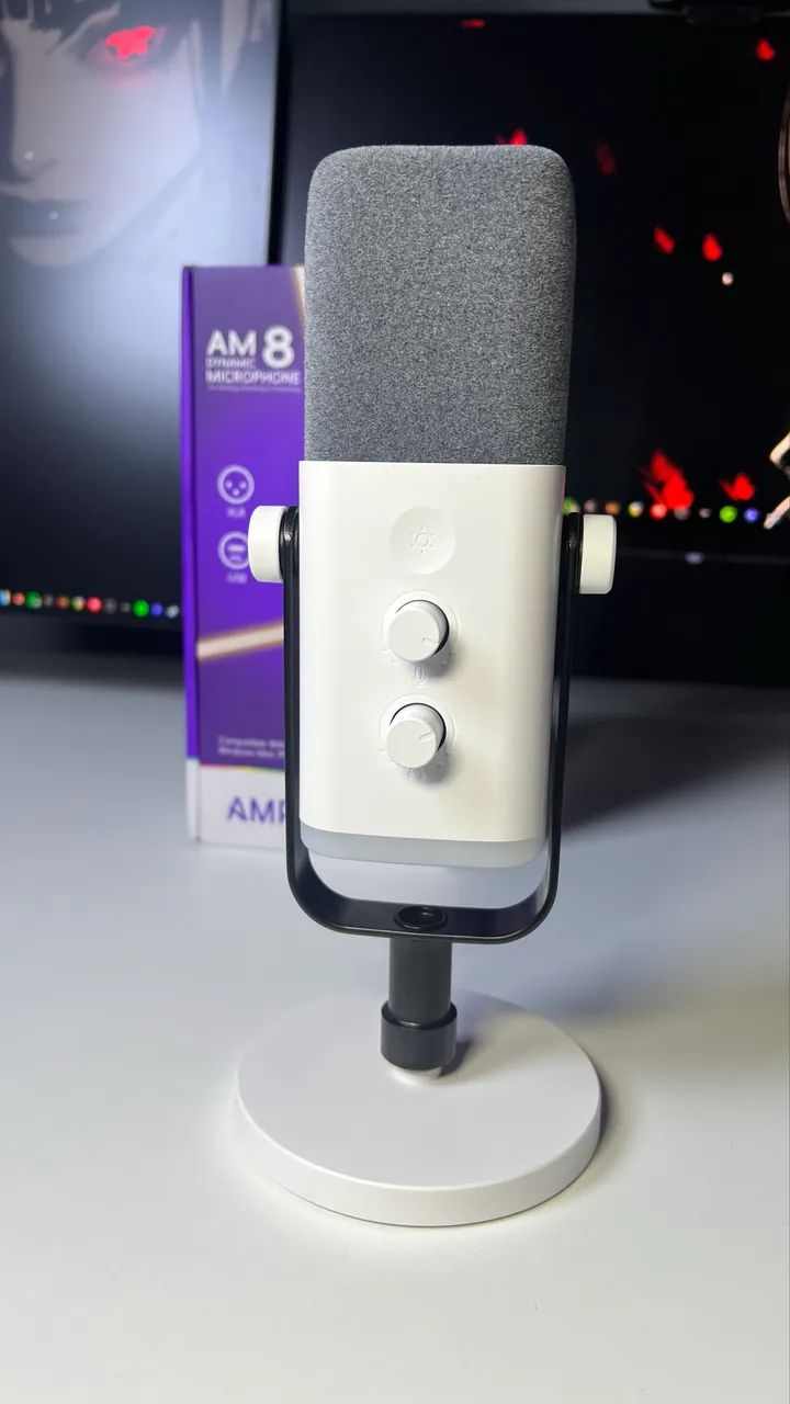 Microfone Fifine AM8 Ampligame White - Foto 5