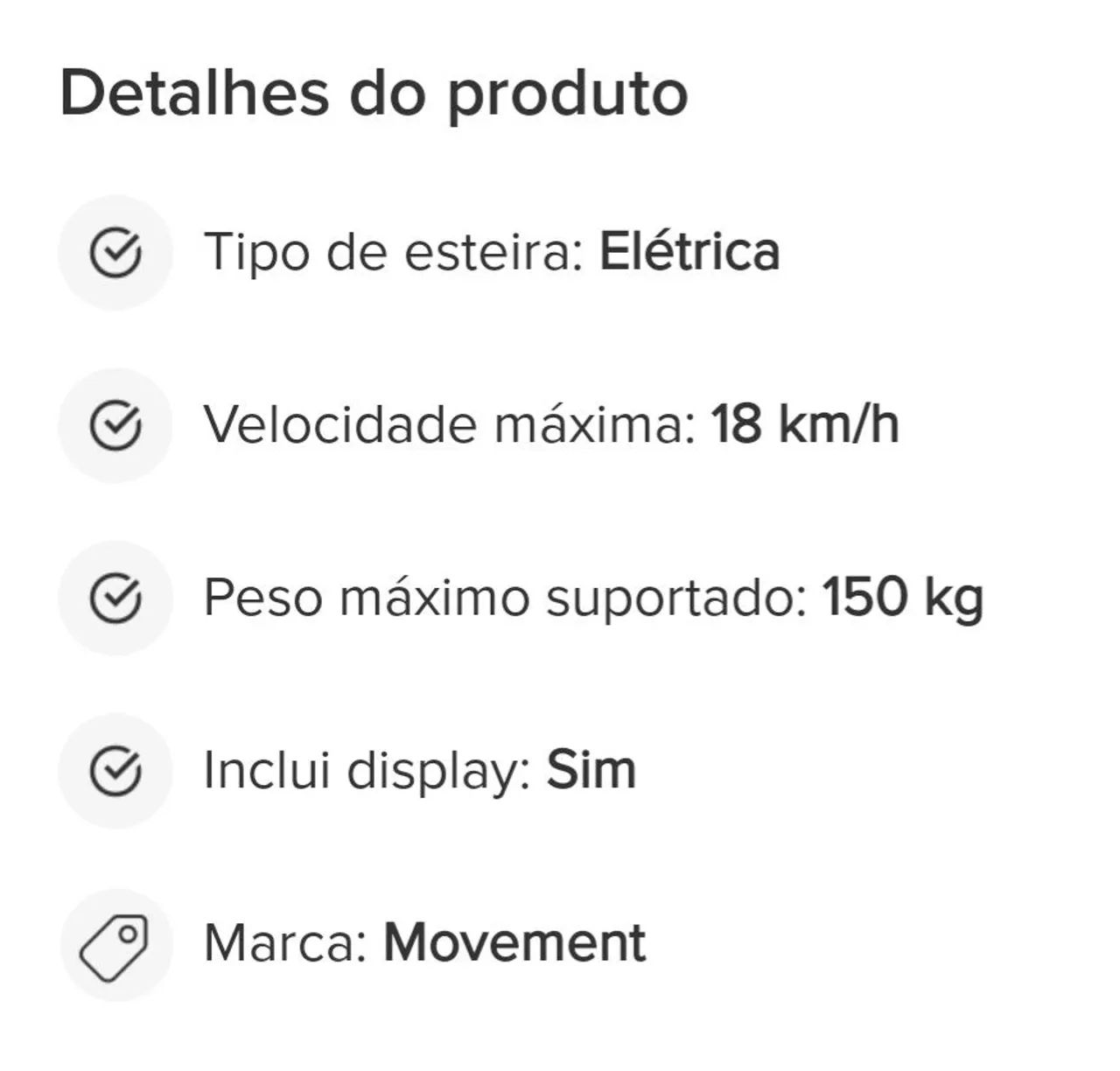 Esteira elétrica movement LX 160 - Foto 5