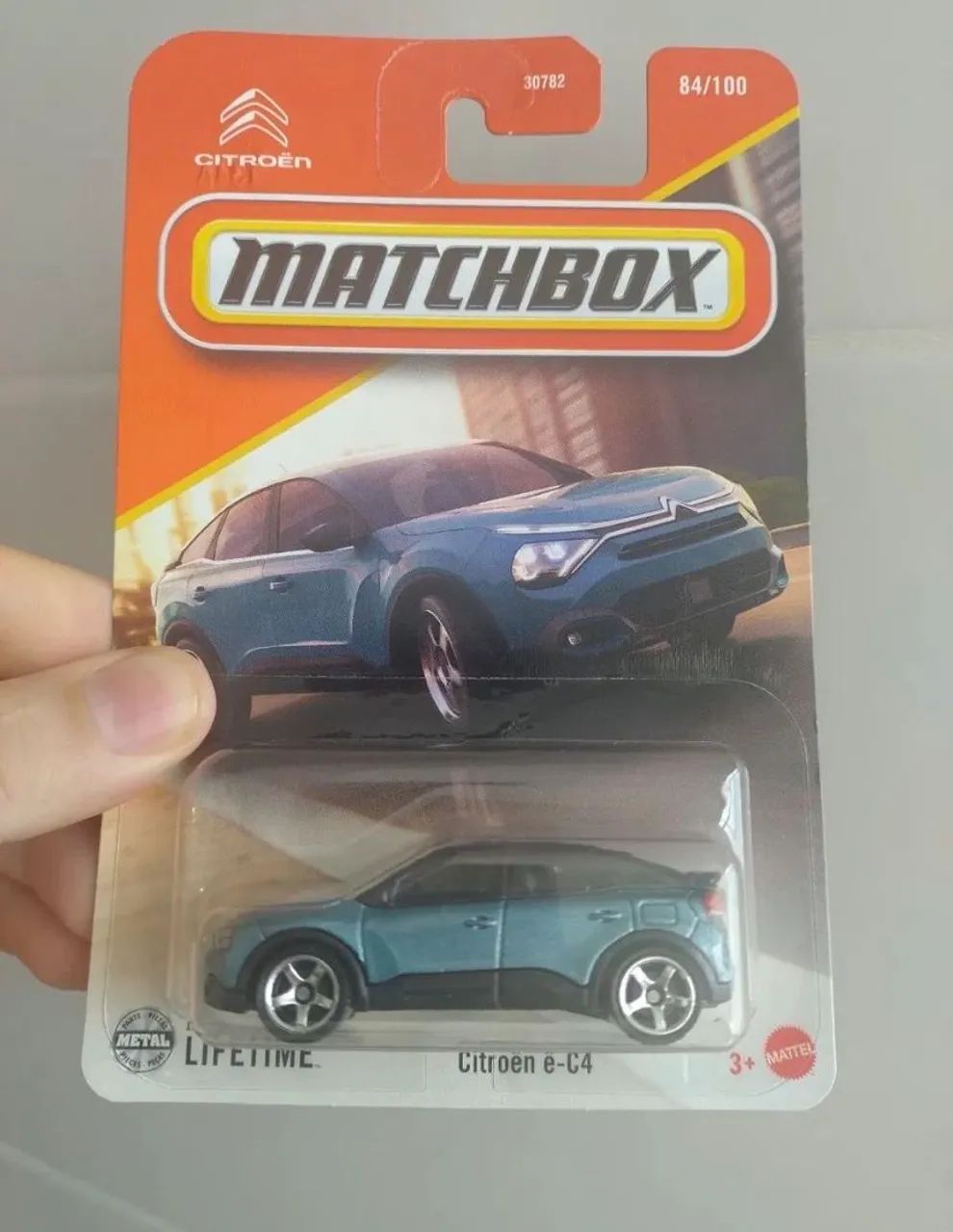 Miniatura Matchbox Citroen e-C4 Azul Novo 1:64