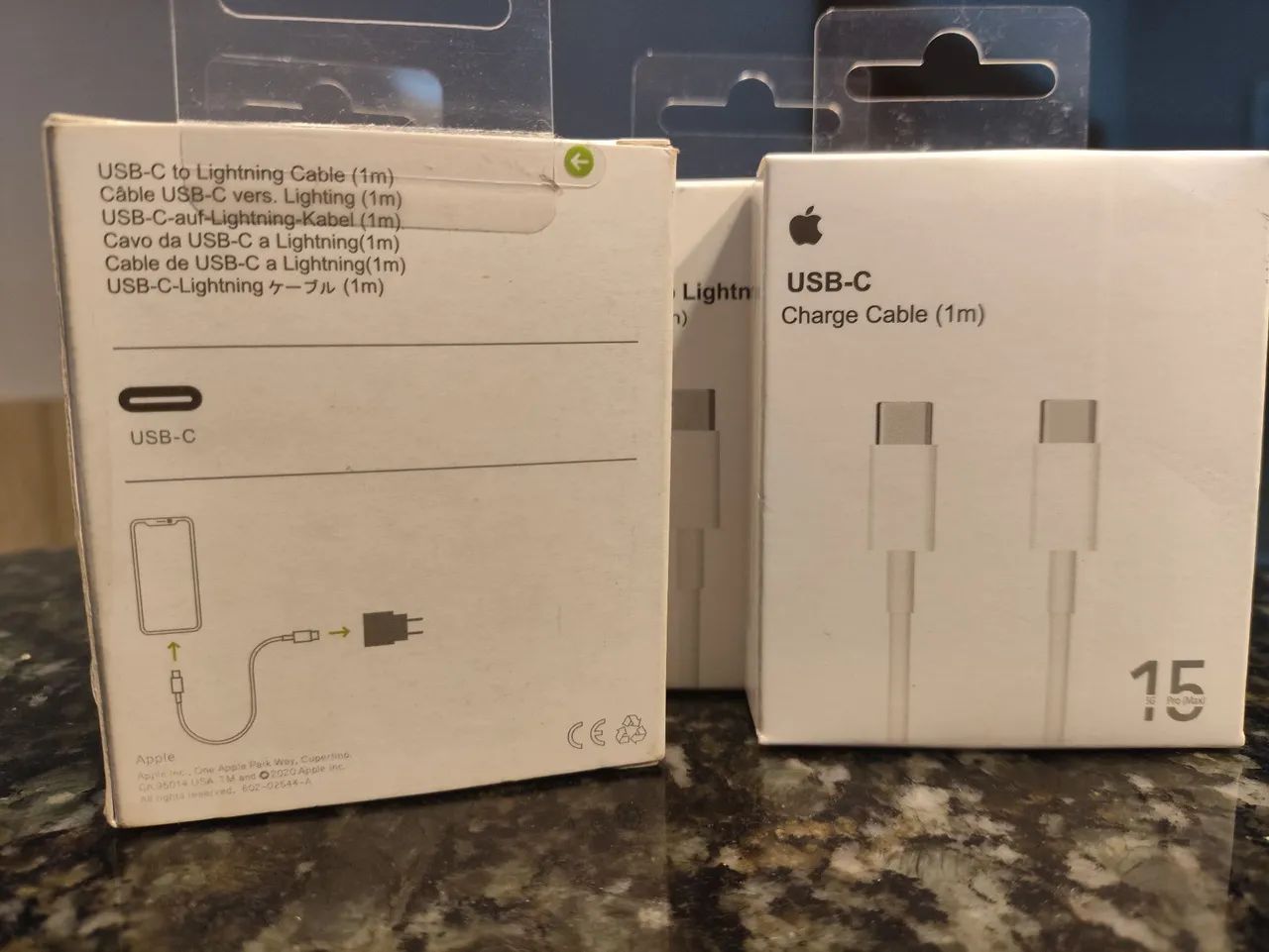 CABO APPLE PARA IPHONE CARREGADOR 1M - Foto 2