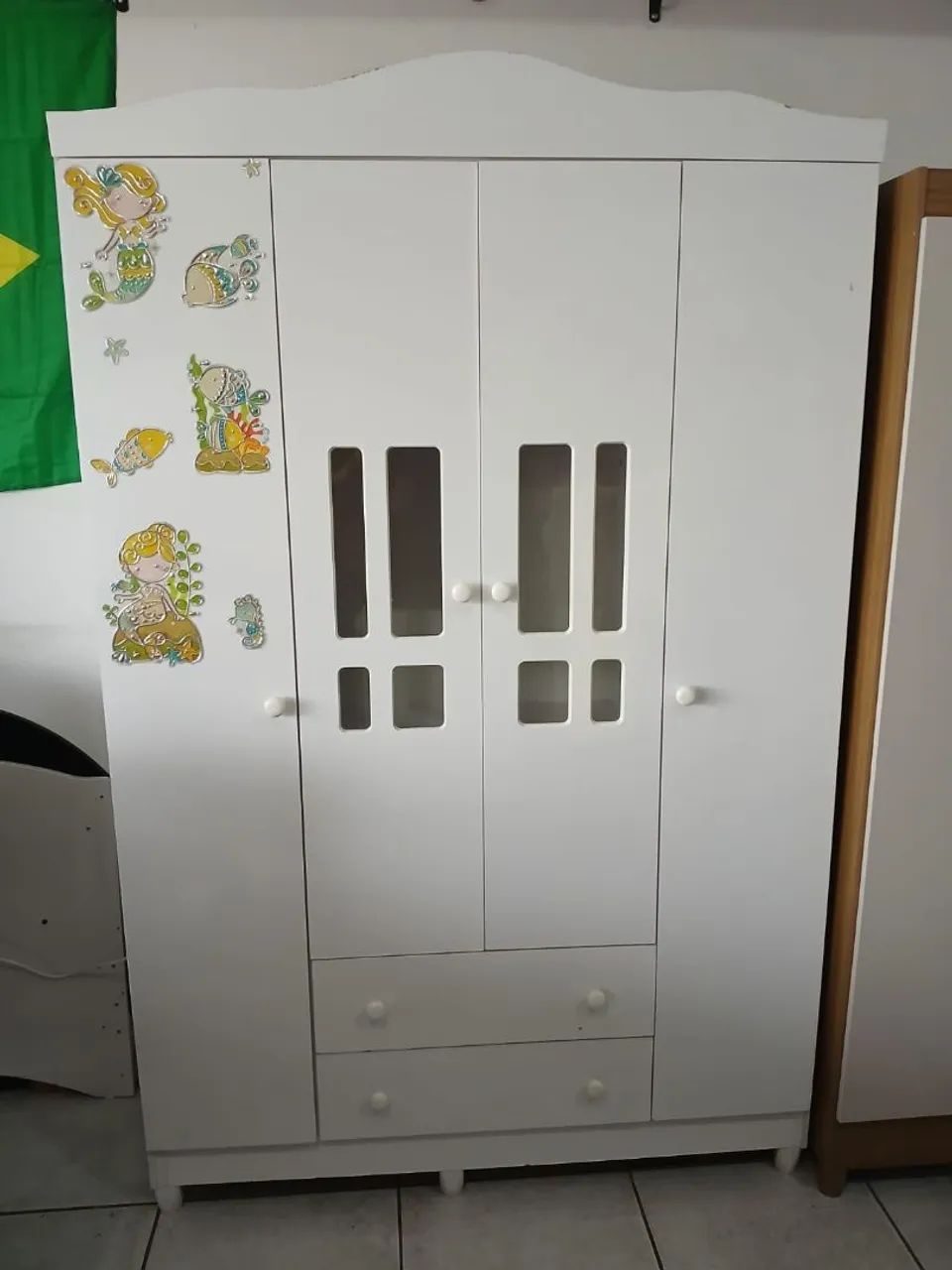 Guarda roupa infantil seminovo conservado  - Foto 2