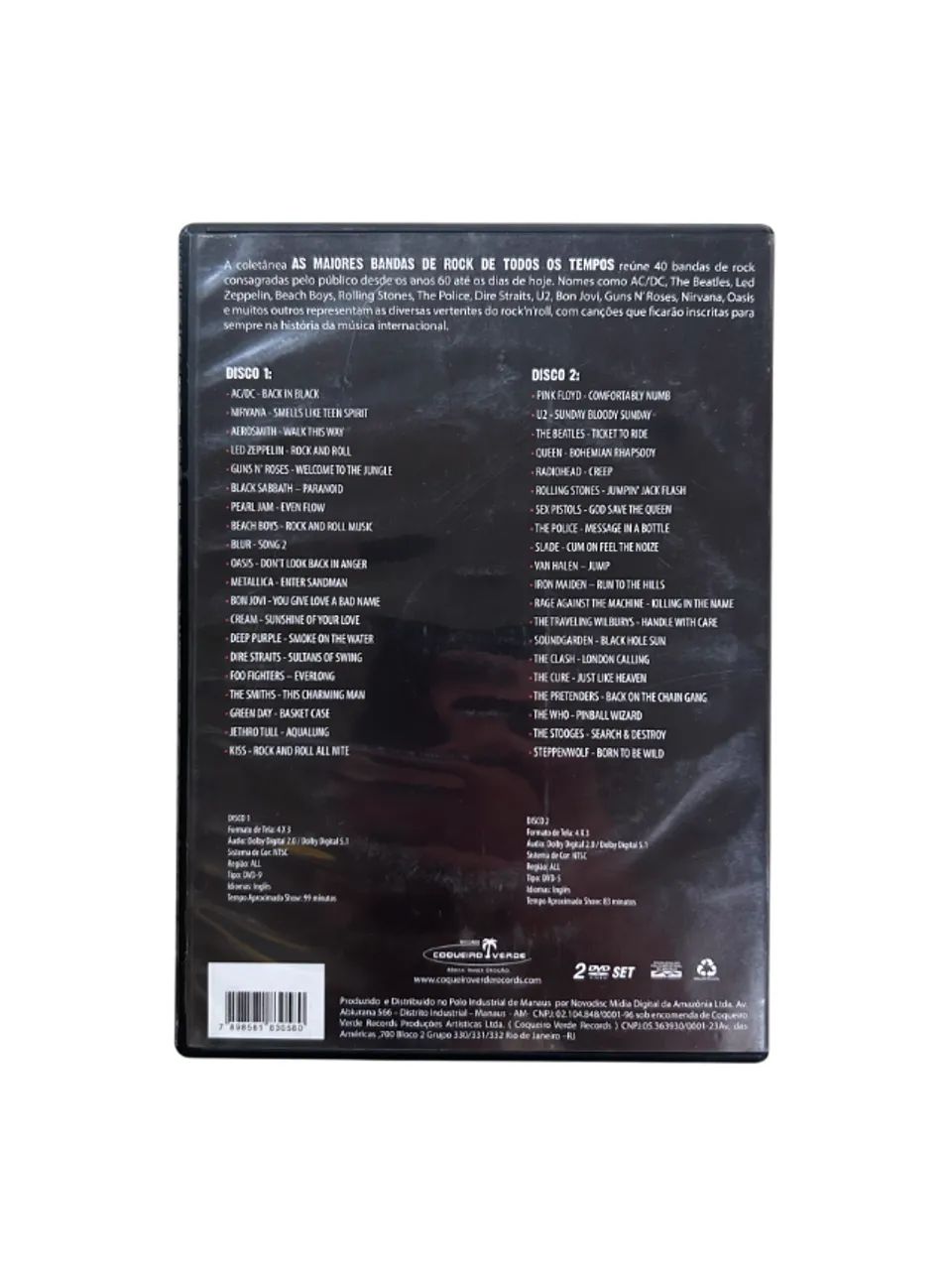 Maiores Bandas de Rock de Todos Os Tempos (DVD duplo original) - Foto 2