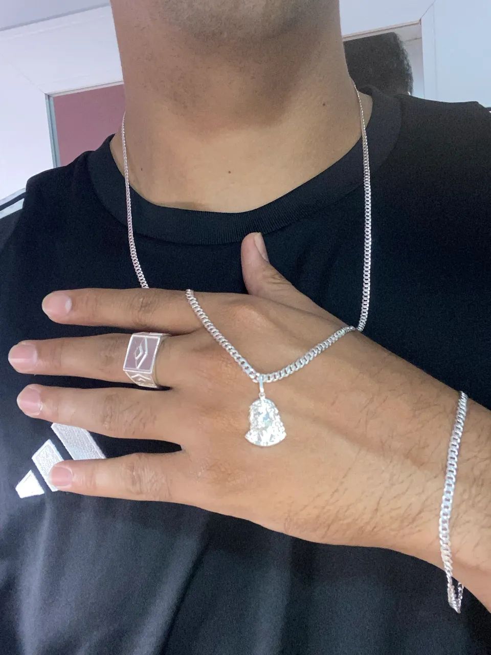 Corrente e pulseira prata 925 - Foto 3