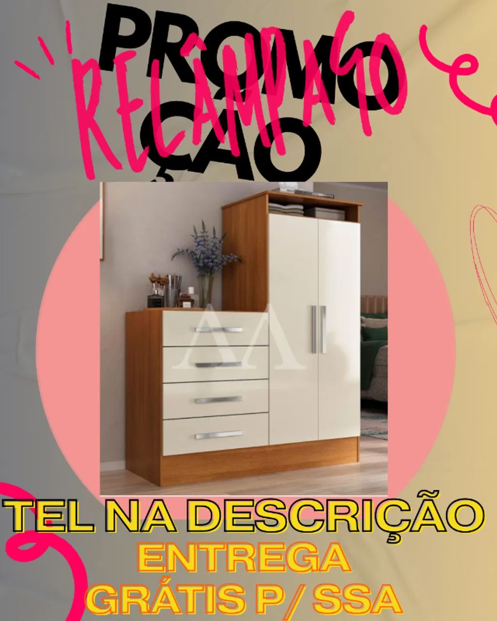 Cômoda Com Roupeiro Entrega Grátis Hoje 