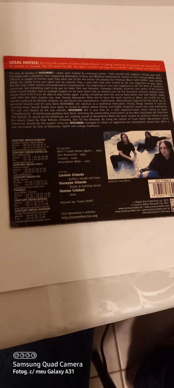 CD Novembre - Novembrine Waltz - Foto 2