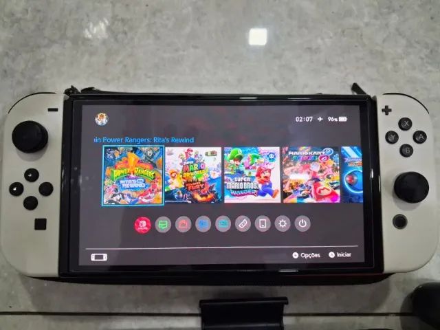 Nintendo Switch Oled Desbloqueado + Pro Controller + Case + Grip - Foto 3