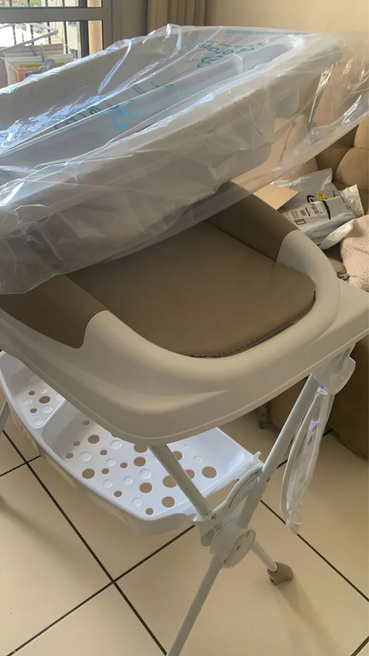 Banheira de Bebê Galzerano com Suporte e Trocador - Foto 4