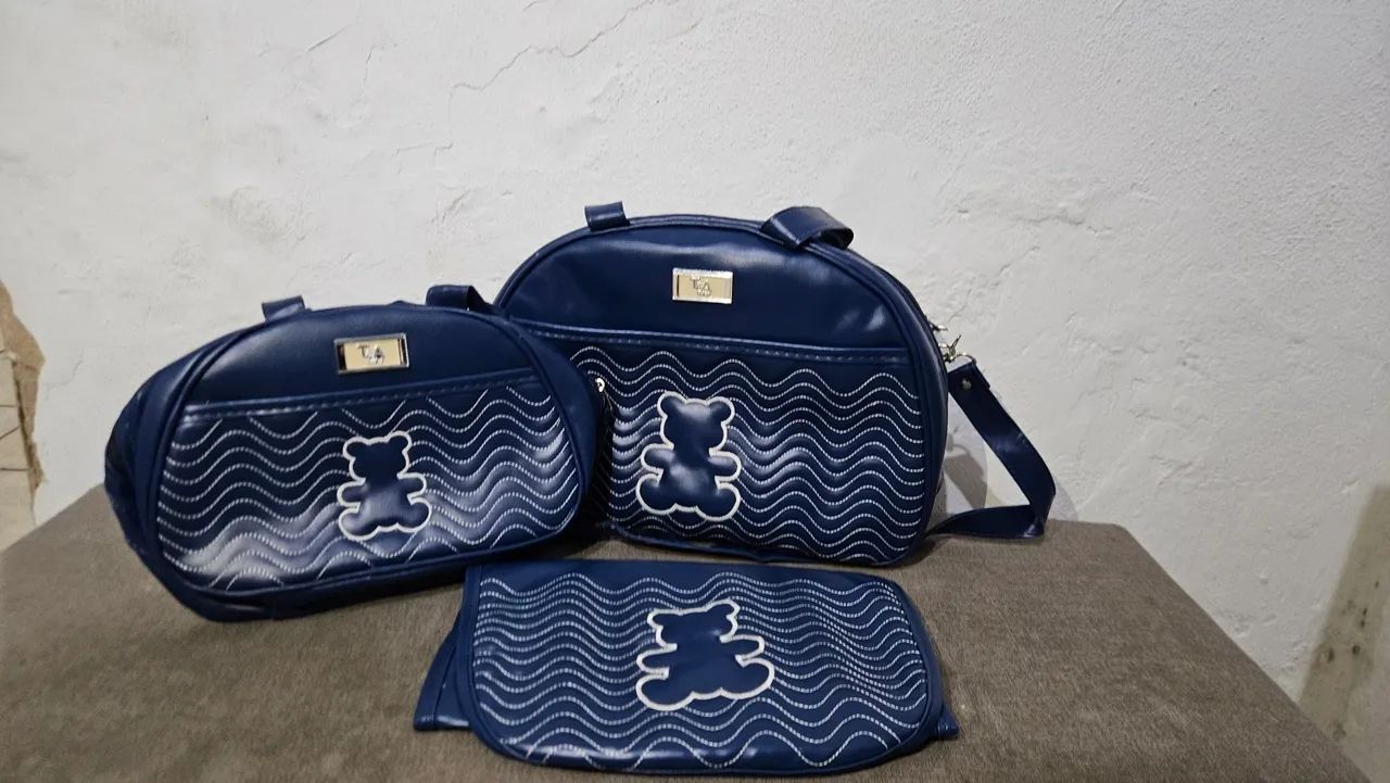 Kit Maternidade 3 Peças azul- Estilo e Praticidade - Foto 2