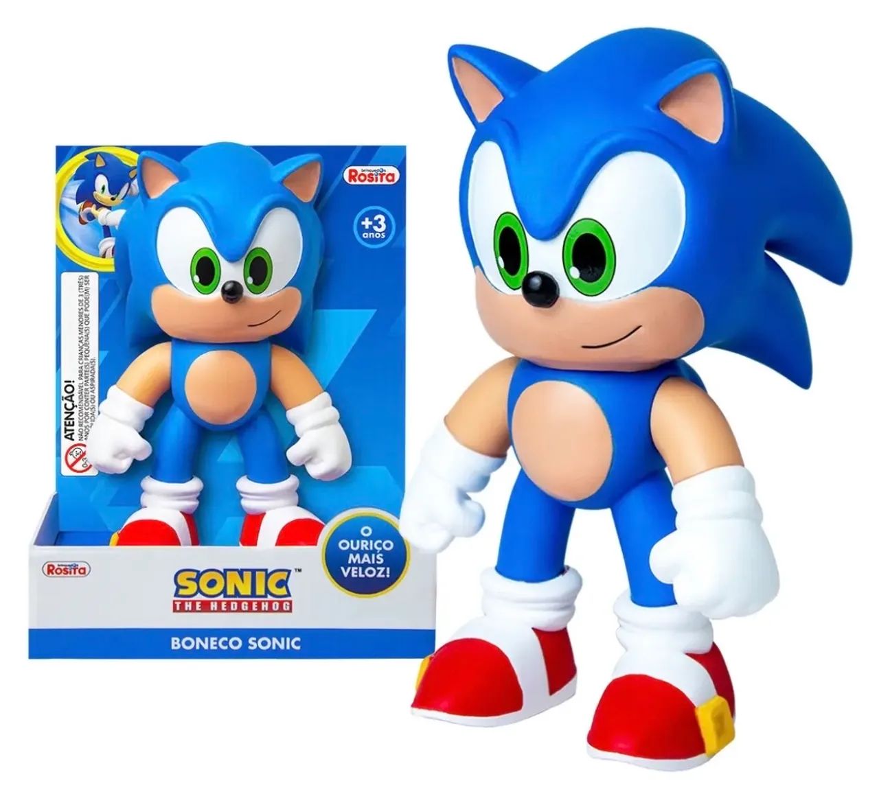 Sonic The Hedgehog -  Boneco Articulado - 21cm - Foto 3