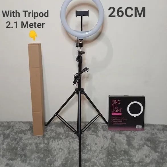 Ring Light de 26cm 10 poelegadas Completo + Tripé 2.1m (entregamos)